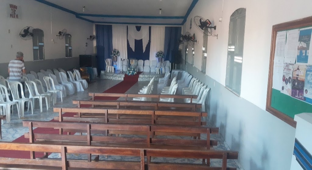 Fachada de Igreja evangélica assembleia de Deus da vila angélica