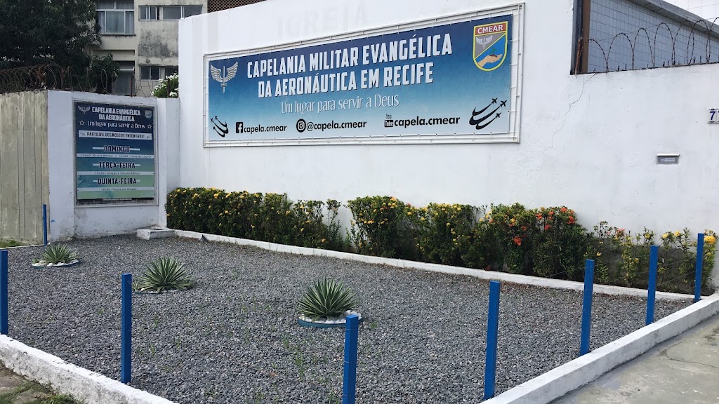 Fachada de Capela Evangélica da Aeronáutica em Recife