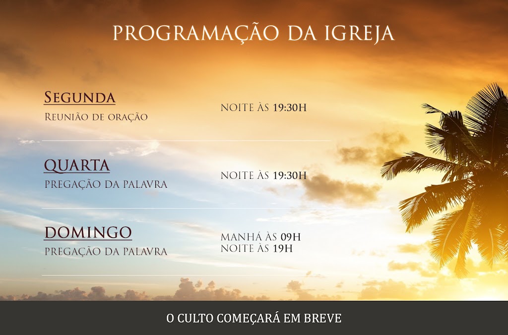 Fachada de Igreja Evangélica Ministério da Reconciliação - Reconciliando Vidas com Jesus