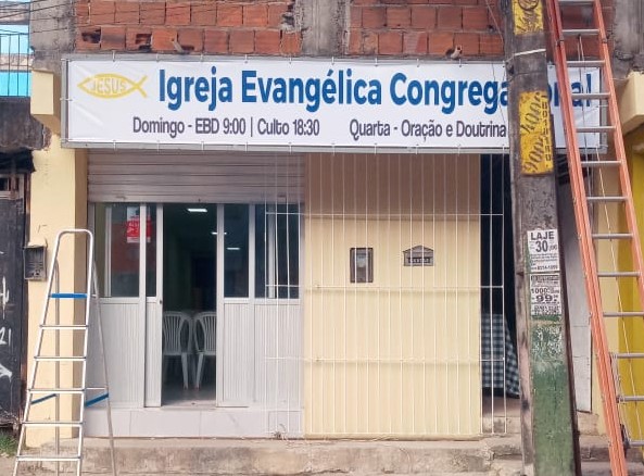 Fachada de Igreja Evangélica Congregacional em Joana Bezerra