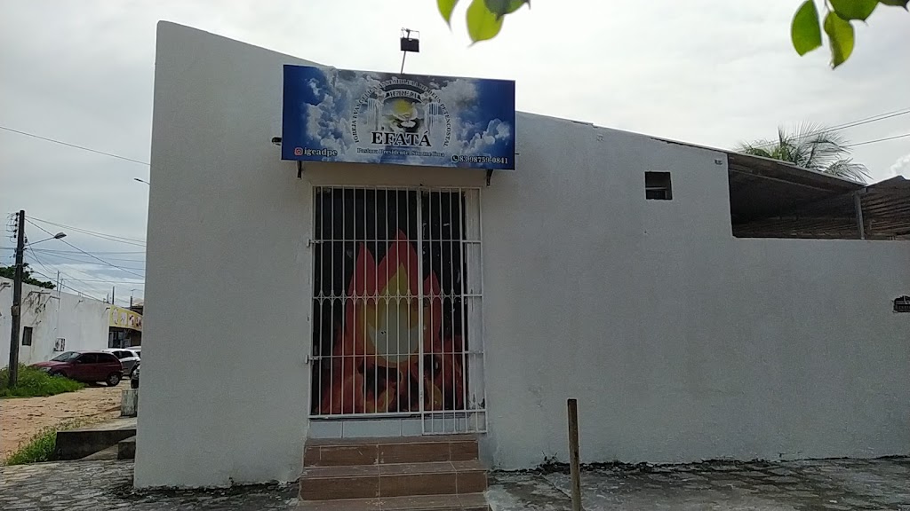 Fachada de Igreja assembleia de Deus petencostal Efatá