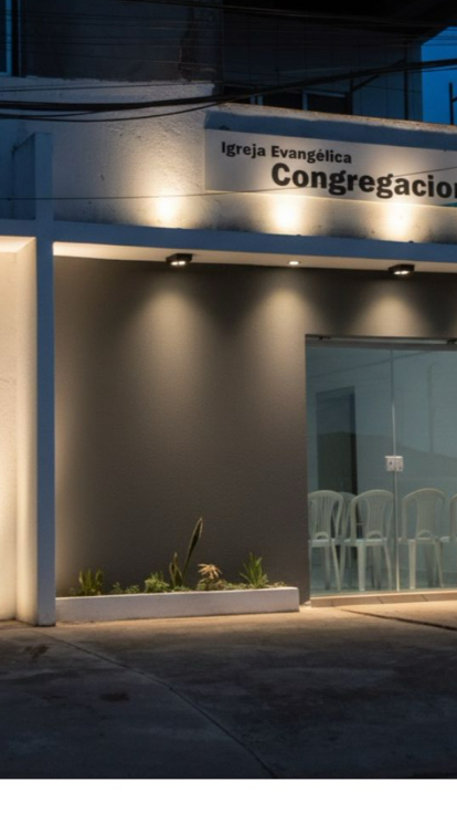 Fachada de Igreja Evangélica Congregacional no Jardim Veneza