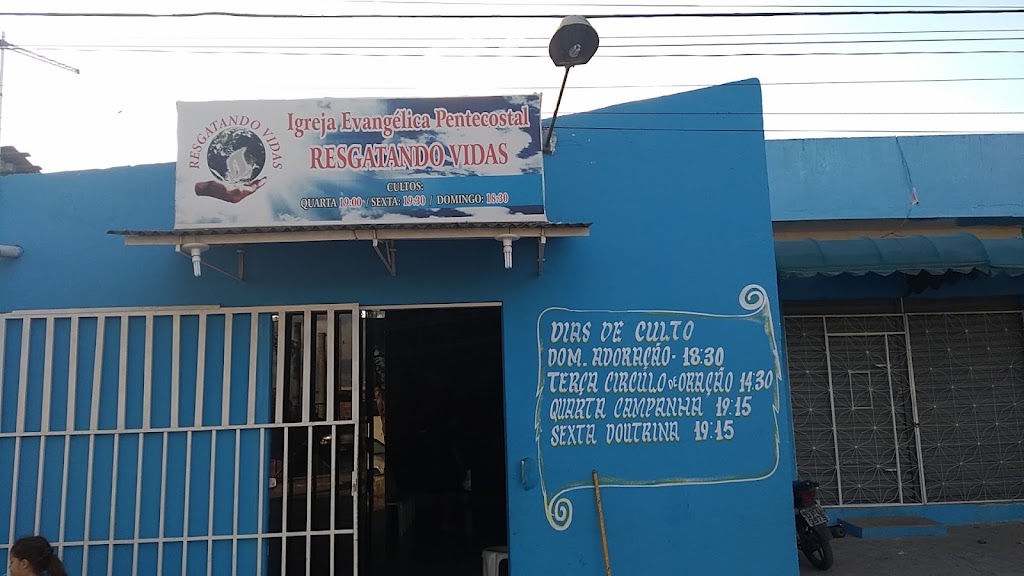 Fachada de Igreja Evangélica Pentecostal Resgatando Vidas