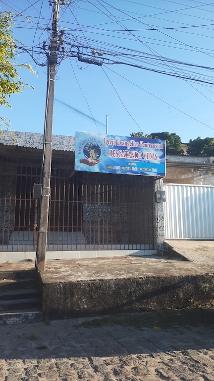 Fachada de Igreja Evangélica Pentecostal Resgatando Vidas