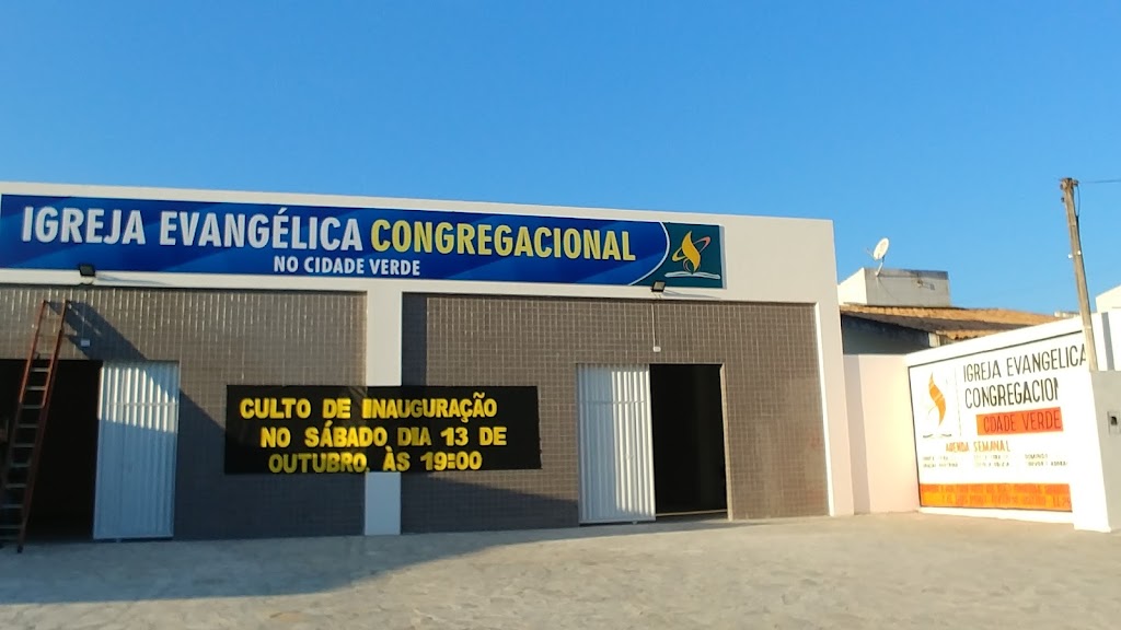Fachada de Igreja Evangélica Congregacional no Cidade Verde
