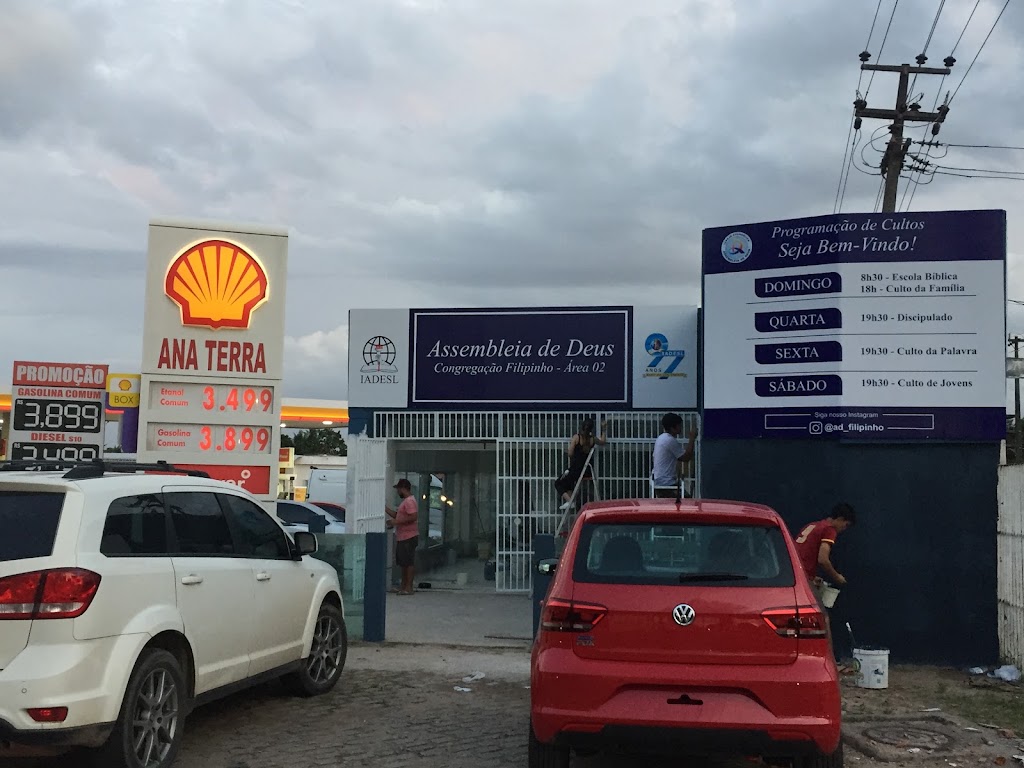 Fachada de Assembleia de Deus - Congregação Filipinho - Área 2 - IADESL