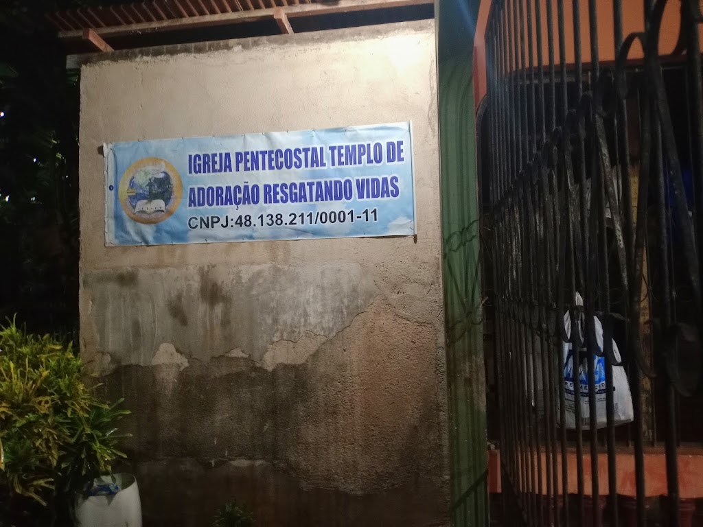 Fachada de Igreja Pentecostal Templo de Adoração Resgatando Vidas