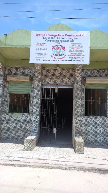 Fachada de Igreja Evangélica Pentecostal Luz Da Libertação
