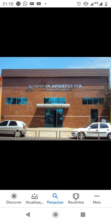 Fachada de Igreja Apostólica Mantém o Programa a Hora Milagrosa