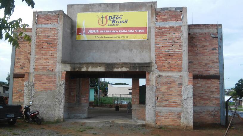 Fachada de Igreja de Deus no Brasil - Bairro Cardoso
