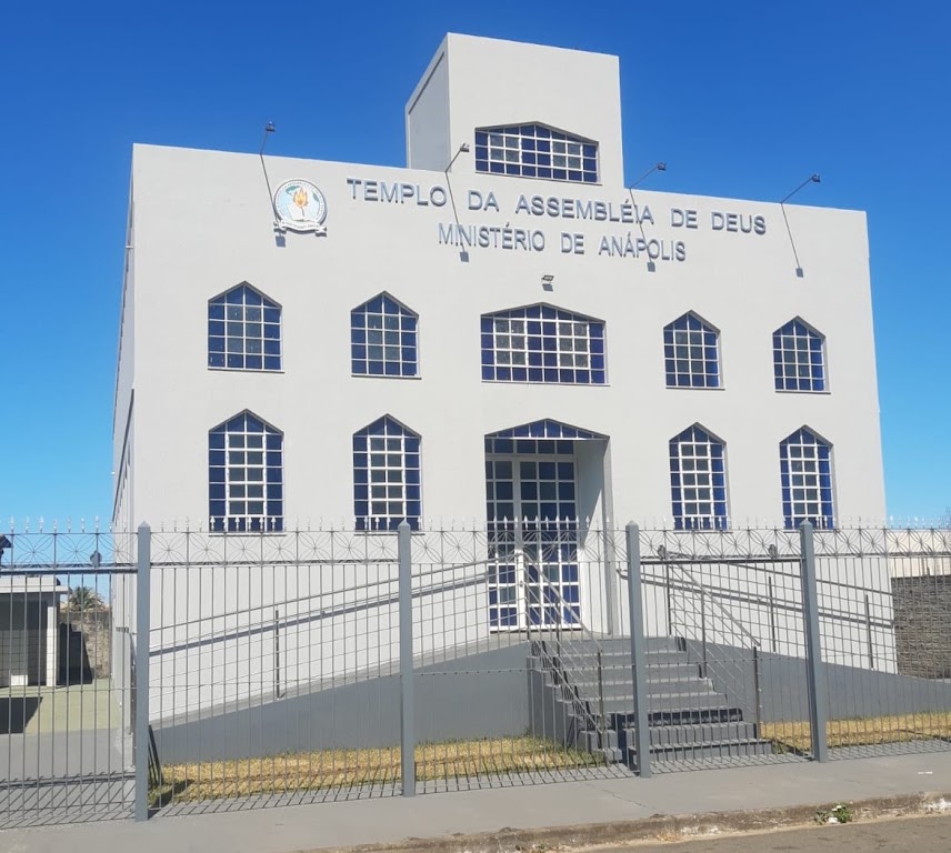 Fachada de IEADA JBH Aparecida de Goiânia Igreja Evangélica Assembleia de Deus Ministério de Anápolis. Jardim Belo Horizonte.