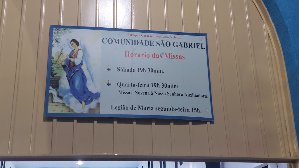 Fachada de Igreja Comunidade Comunidade São Gabriel Paróquia Coração Eucarístico de Jesus