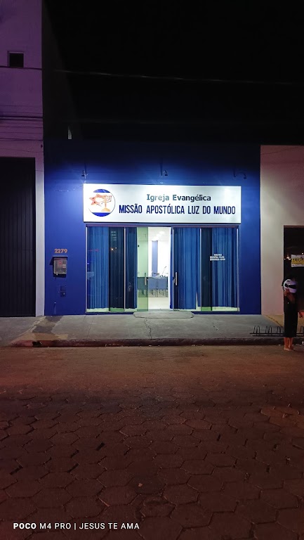 Fachada de Igreja Evangélica Missão Apostólica Luz do Mundo