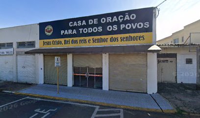 Fachada de Casa de Oração Para Todos os Povos - Ministério Pirapozinho