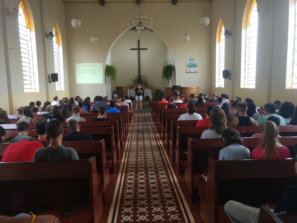 Fachada de Igreja Luterana IECLB Colônia Riograndense