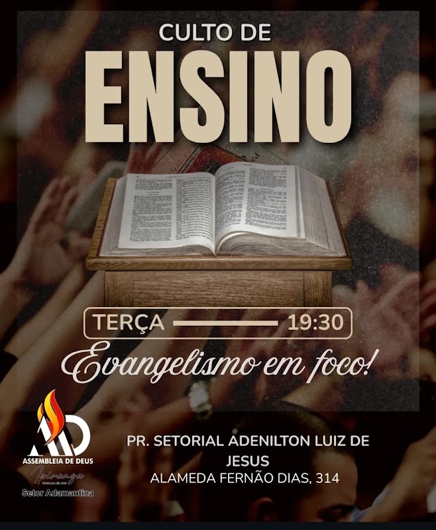 Fachada de Assembléia de Deus Ipiranga - Cong. Adamantina