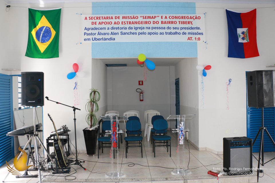 Fachada de Assembleia de Deus Missão aos Povos (ADMP) Estrangeiros Tibery