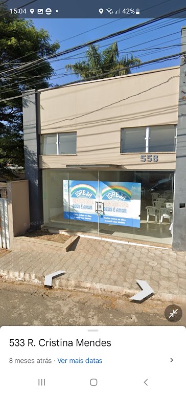 Fachada de Igreja Pentecostal Deus é Amor