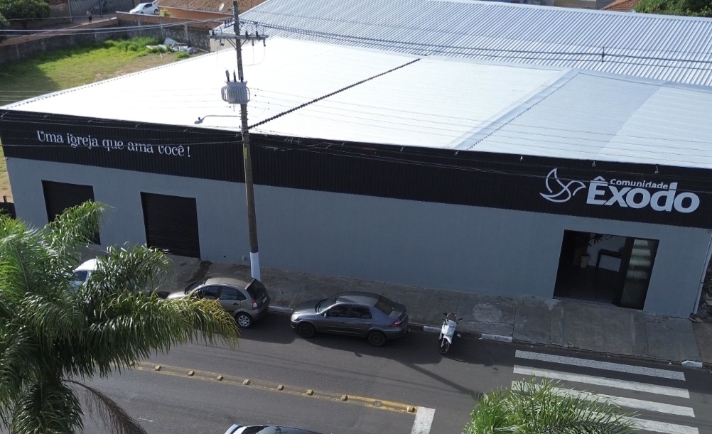 Fachada de Comunidade Êxodo - Ibaté/SP