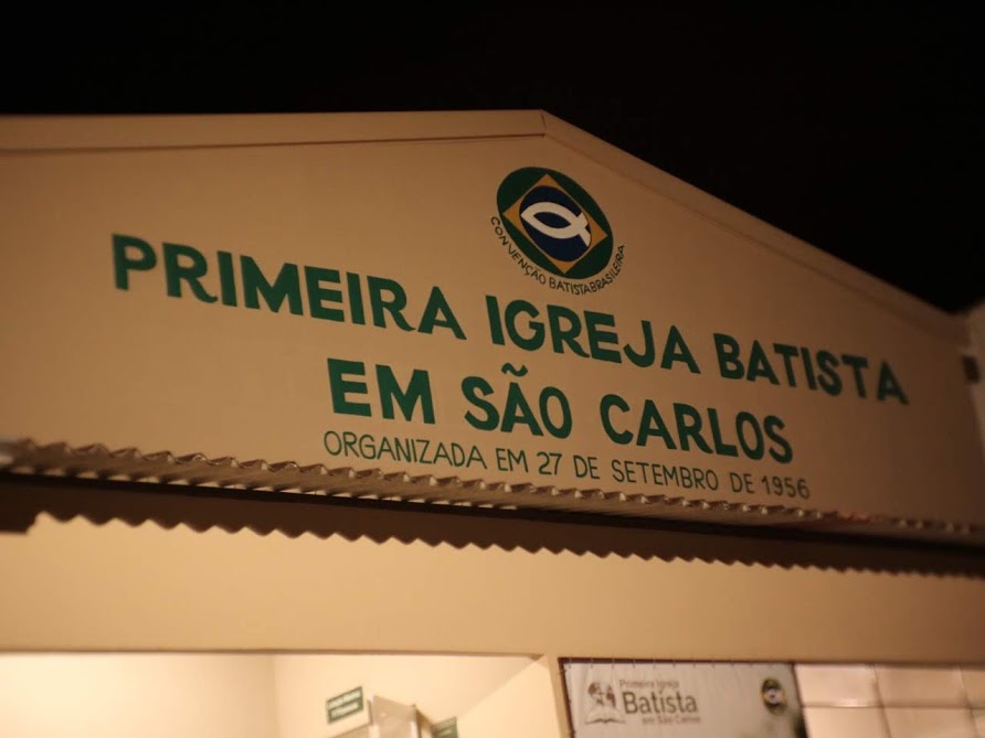 Fachada de Primeira Igreja Batista em São Carlos