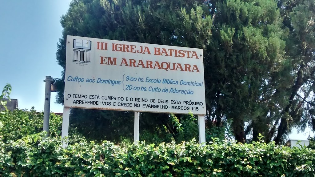 Fachada de III Igreja Batista em Araraquara