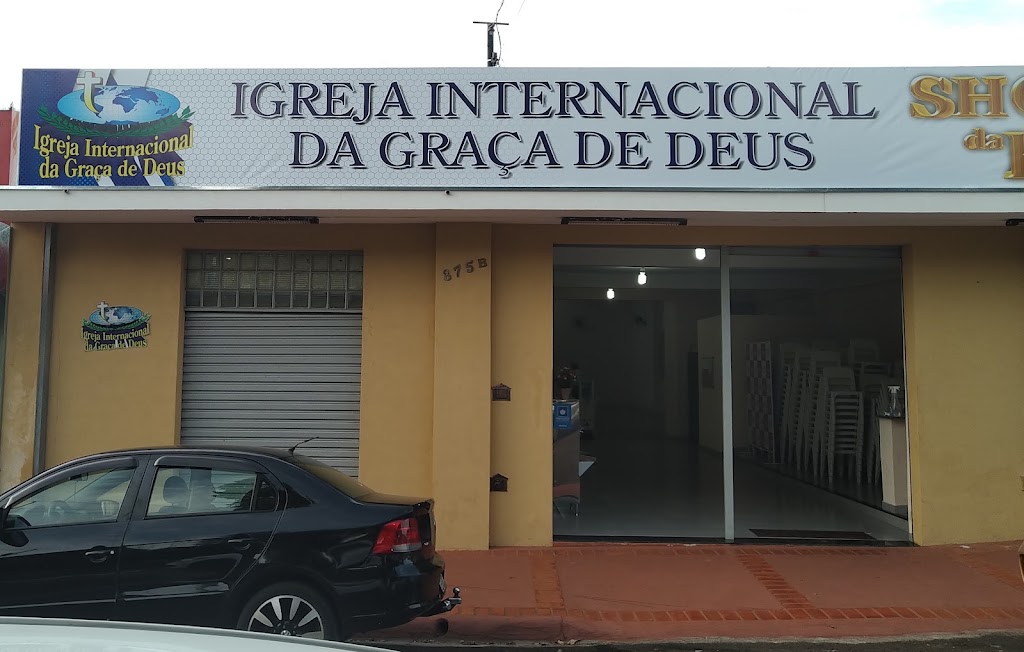 Fachada de Igreja internacional da Graça de Deus