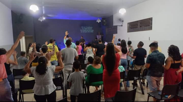 Fachada de Igreja Metodista no Brasil em Guará-SP