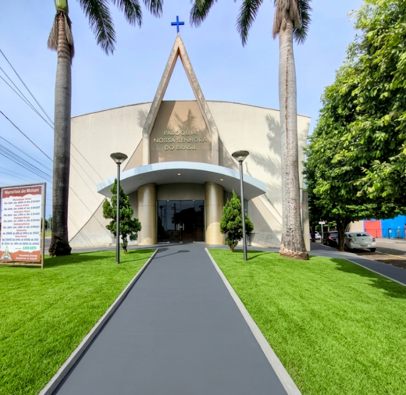 Fachada de Paróquia Nossa Senhora do Brasil Rio Preto