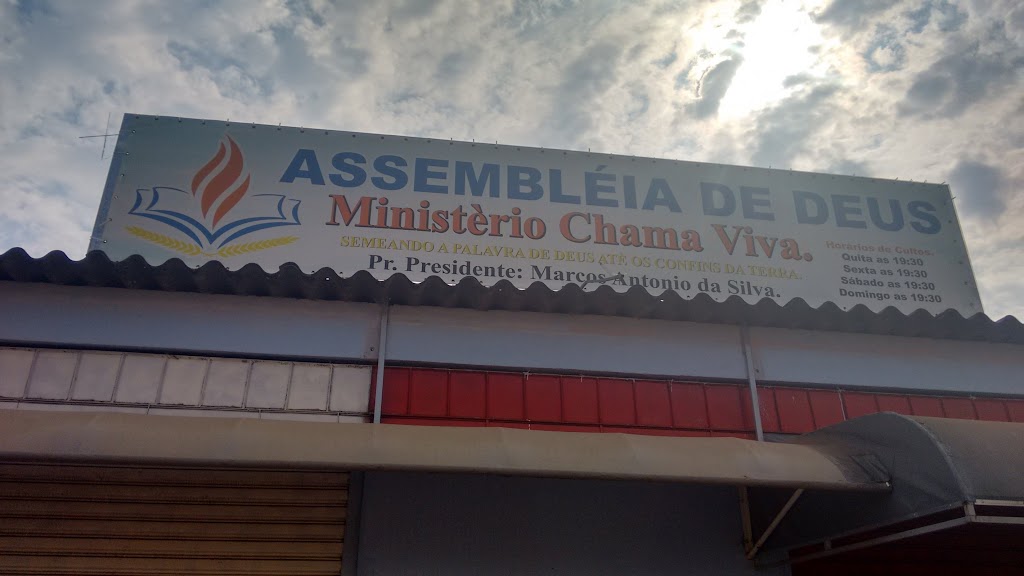 Fachada de Assembléia de Deus Ministério Chama Viva.