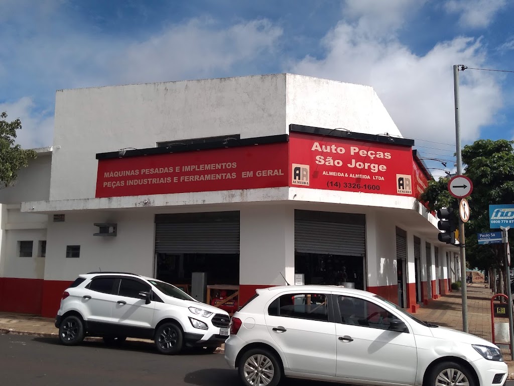 Fachada de Auto Peças Almeida - Almeida e Almeida - Auto Peças São Jorge