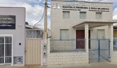 Fachada de Igreja Apostolica da Santa Vó Rosa e do Santo Irmão Aldo