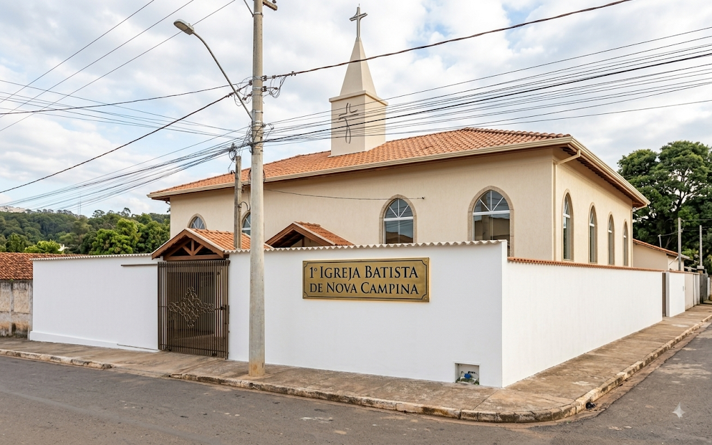 Fachada de 1° Igreja Batista de Nova Campina