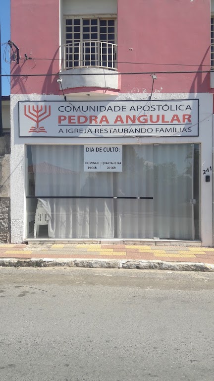 Fachada de Comunidade Apostolica Pedra Angular