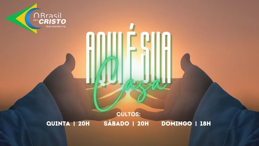 Fachada de Igreja O Brasil para Cristo Alambari-SP