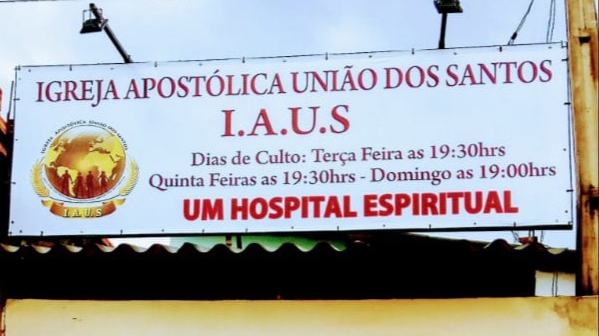 Fachada de Igreja Apostólica União dos Santos