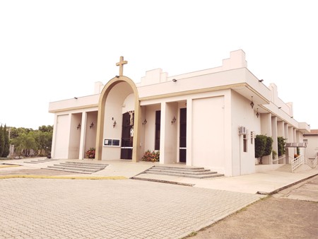 Fachada de Santuário Nossa Senhora dos Prazeres