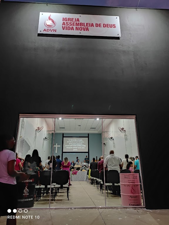 Fachada de Igreja Assembleia de Deus Vida Nova - Água Branca