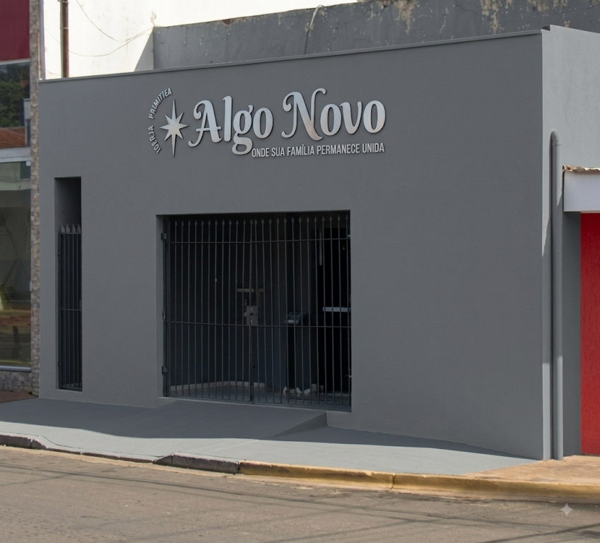 Fachada de Igreja Primitiva Algo Novo