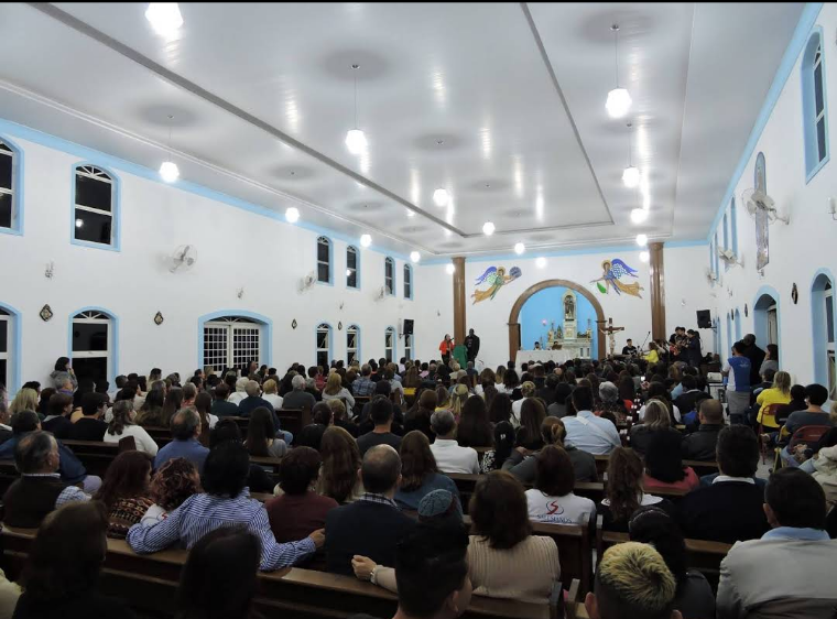 Fachada de Paróquia São João Batista- Diocese de Piracicaba