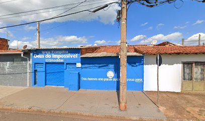 Fachada de Igreja Evangélica Deus do Impossível El Shaddai