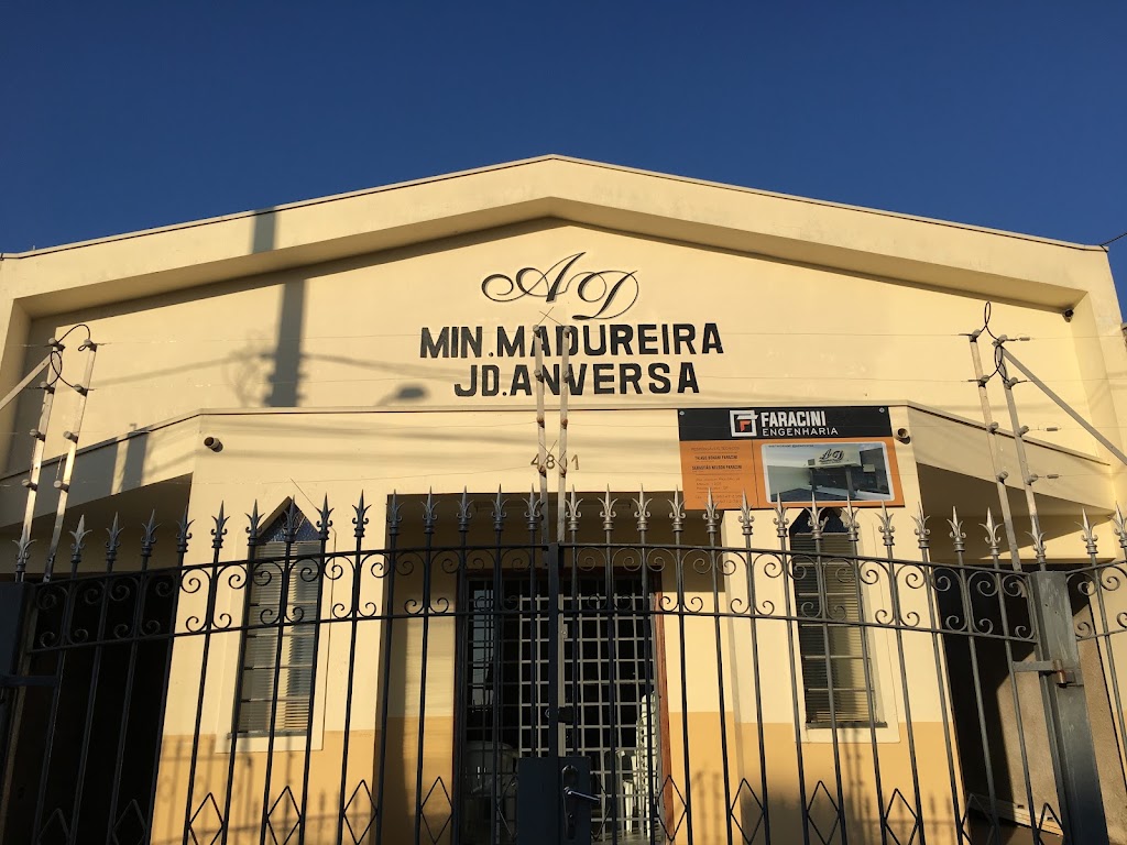 Fachada de AD ANVERSA - ASSEMBLÉIA DE DEUS MADUREIRA EM PIRASSUNUNGA