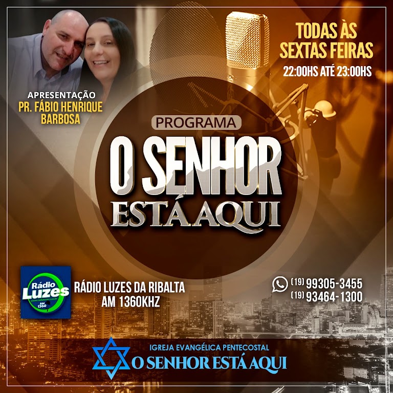 Fachada de Igreja Evangélica Pentecostal o Senhor está aqui