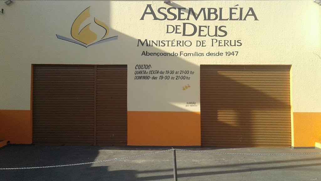 Fachada de Assembleia de Deus ministério de perus