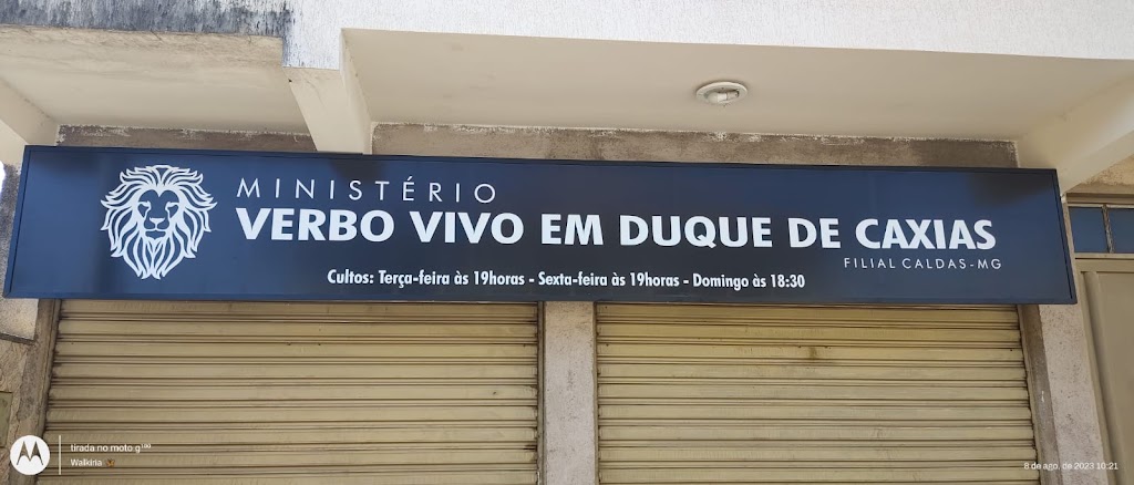 Fachada de Ministério Verbo Vivo em Duque de Caxias Filial Caldas