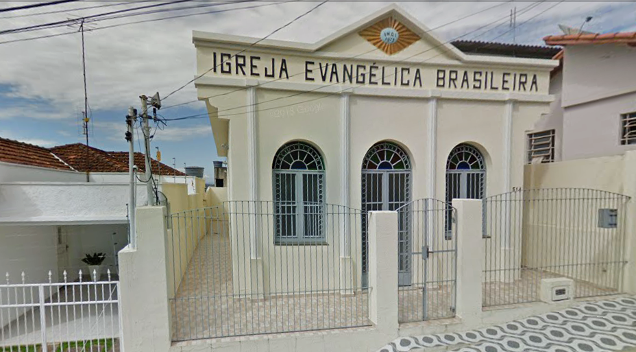Fachada de Igreja Evangélica Brasileira e sua Associação