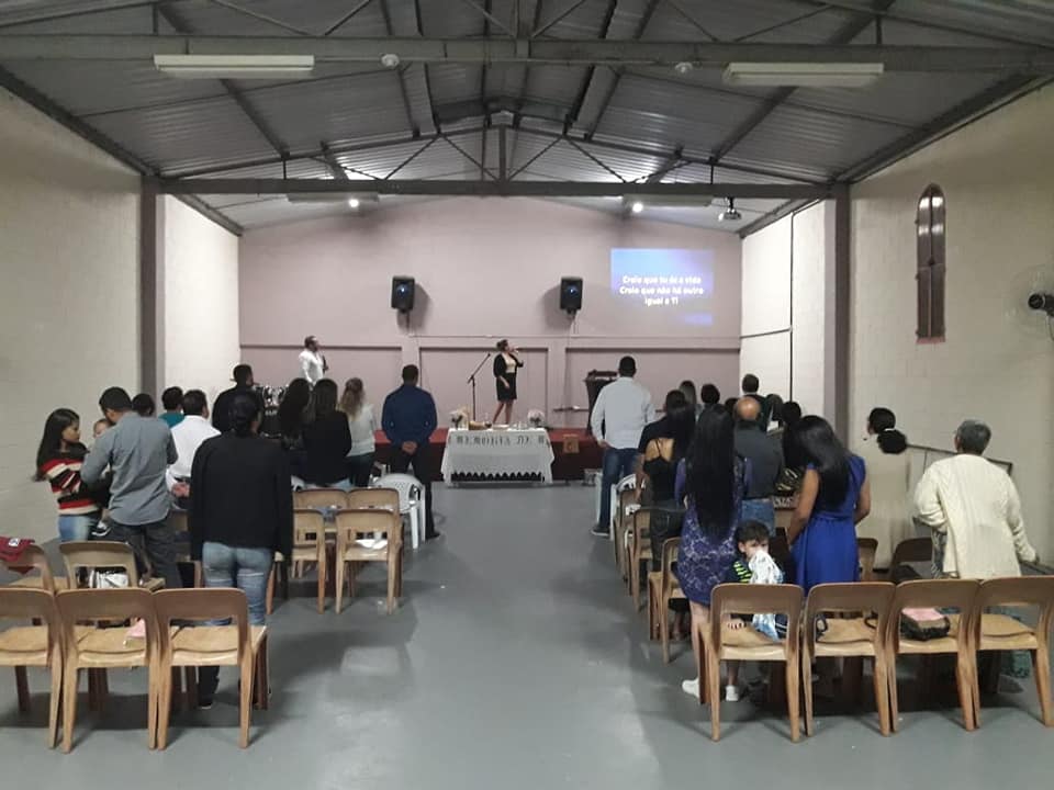 Fachada de Igreja Metodista no Araretama