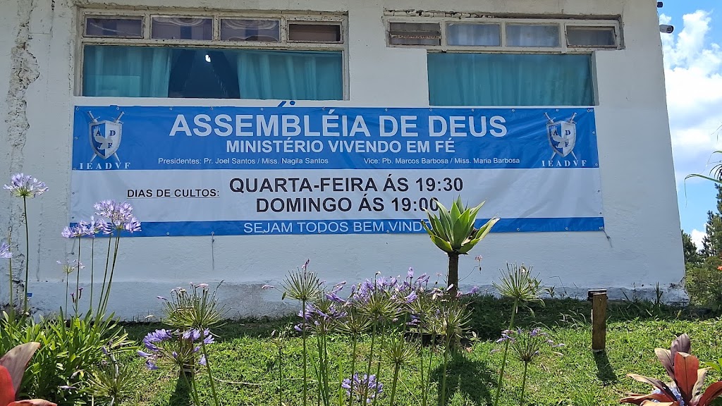 Fachada de Assembleia de Deus ministério Vivendo em Fé