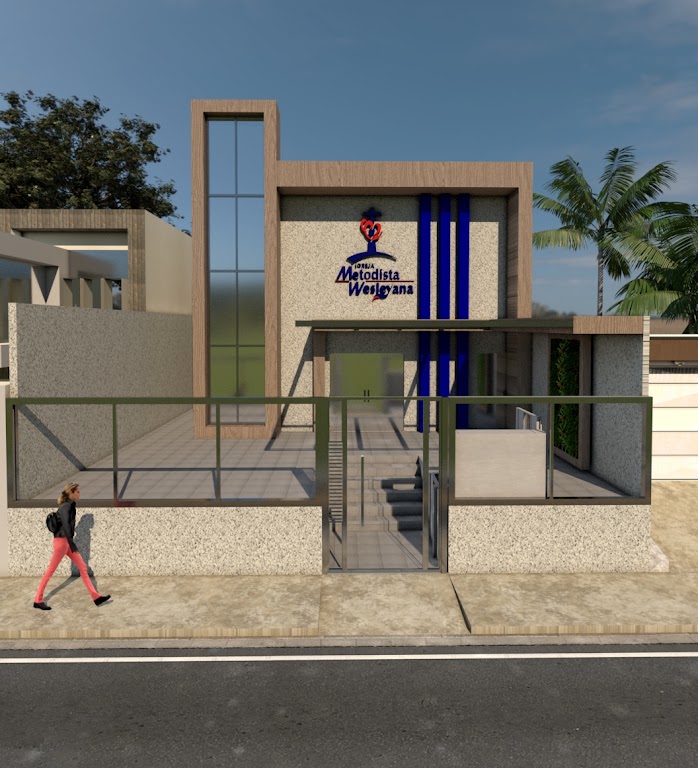 Fachada de Igreja Metodista Wesleyana Parque das bandeiras