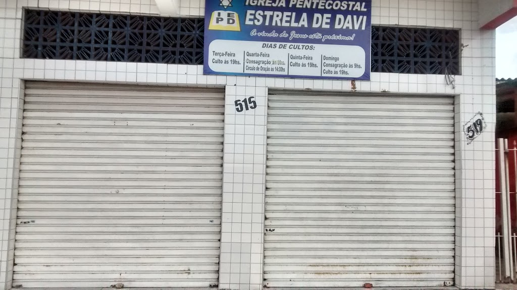 Fachada de Igreja Pentecostal Estrela de Davi
