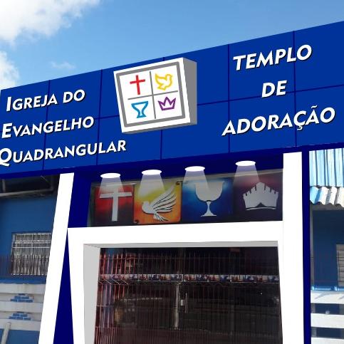 Fachada de Igreja Do Evangelho Quadrangular Templo De Adoração